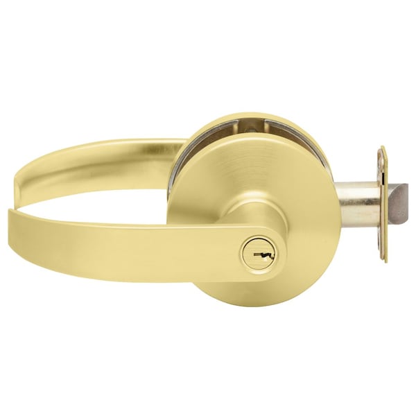 Grade 2 Cylindrical Lock, Entry/Office Function, Key in Lever Cylinder, Quantum Lever, Standard Rose